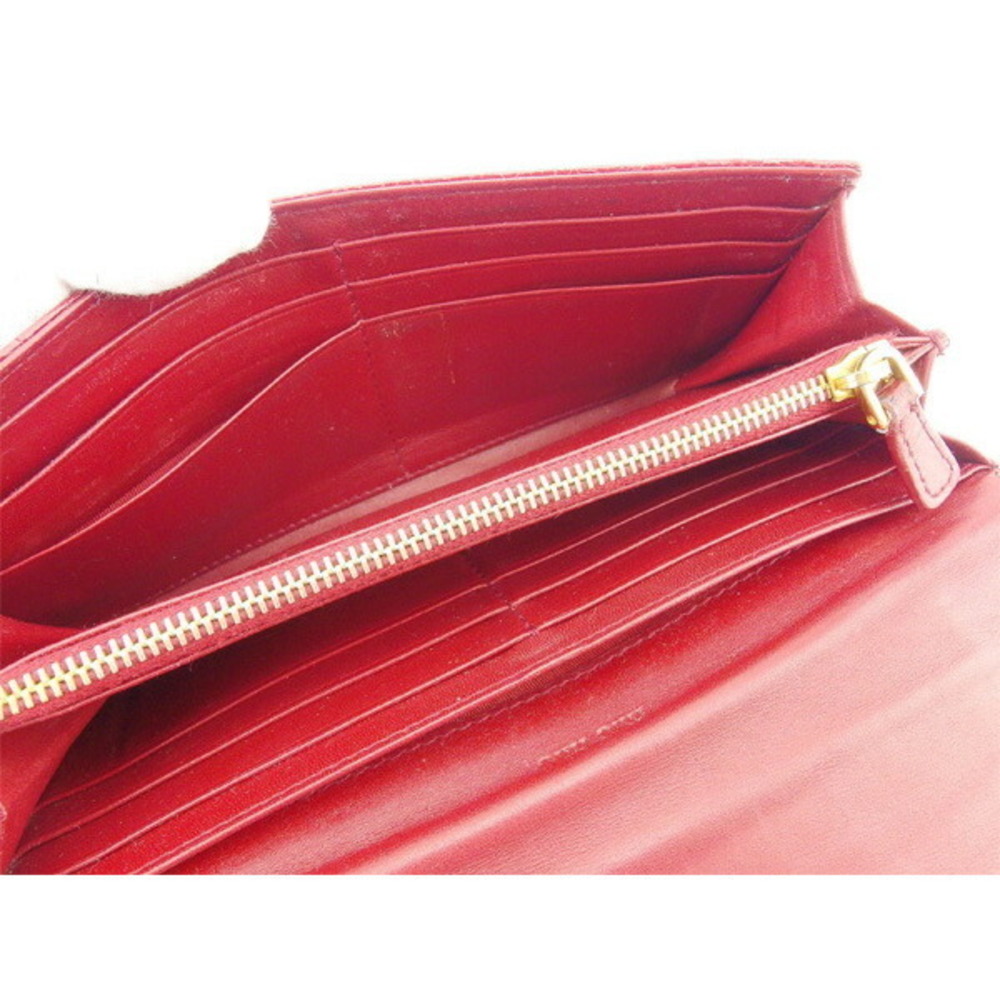 Miu Miu Long Wallet Bi-Fcrocodile Long Wallet T11… - image 4